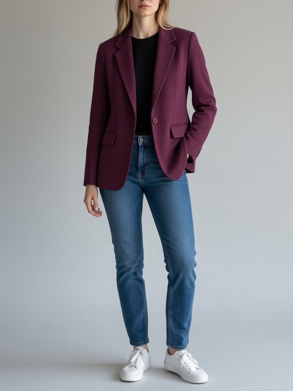 NWT Lord & Taylor Plum Blazer Vintage Inspired Size 2P Office Careee Holiday